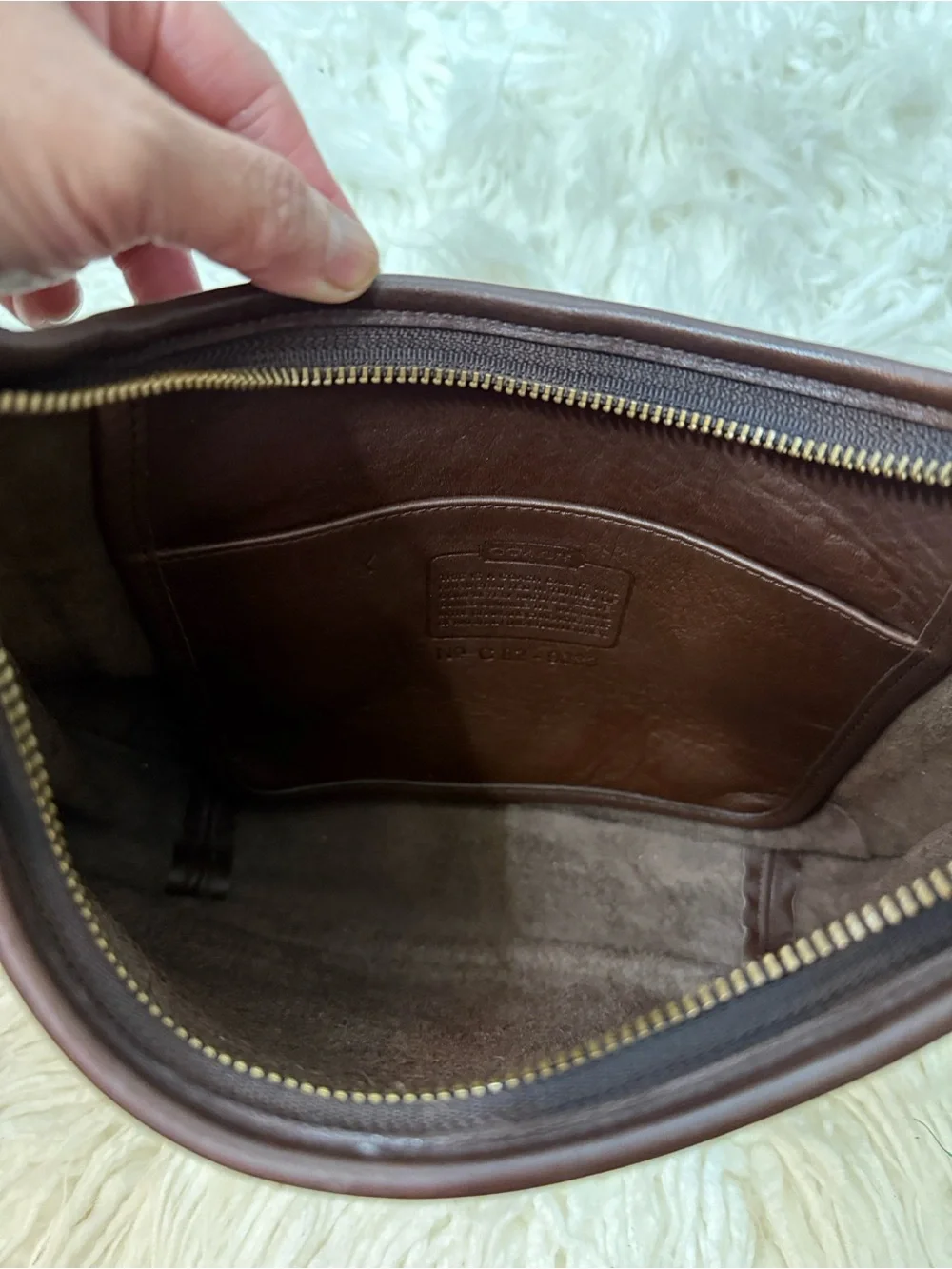 Coach Ergo 9033 Brown Leather Hobo Shoulder Bag